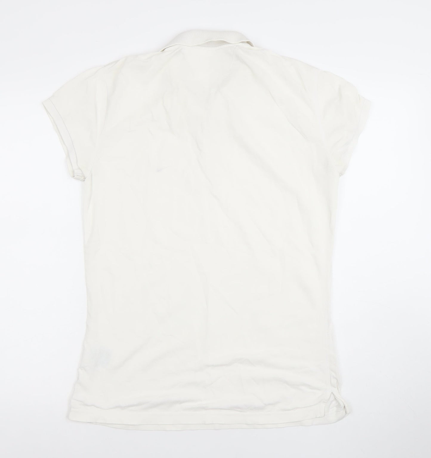 Tommy Hilfiger Men's White Stretch Cotton Polo Shirt Size L