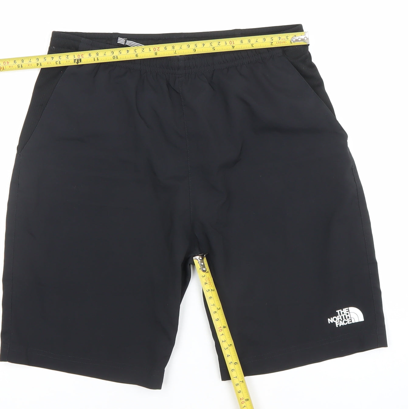 The North Face Boys Black L Athletic Shorts Quick Dry Polyester