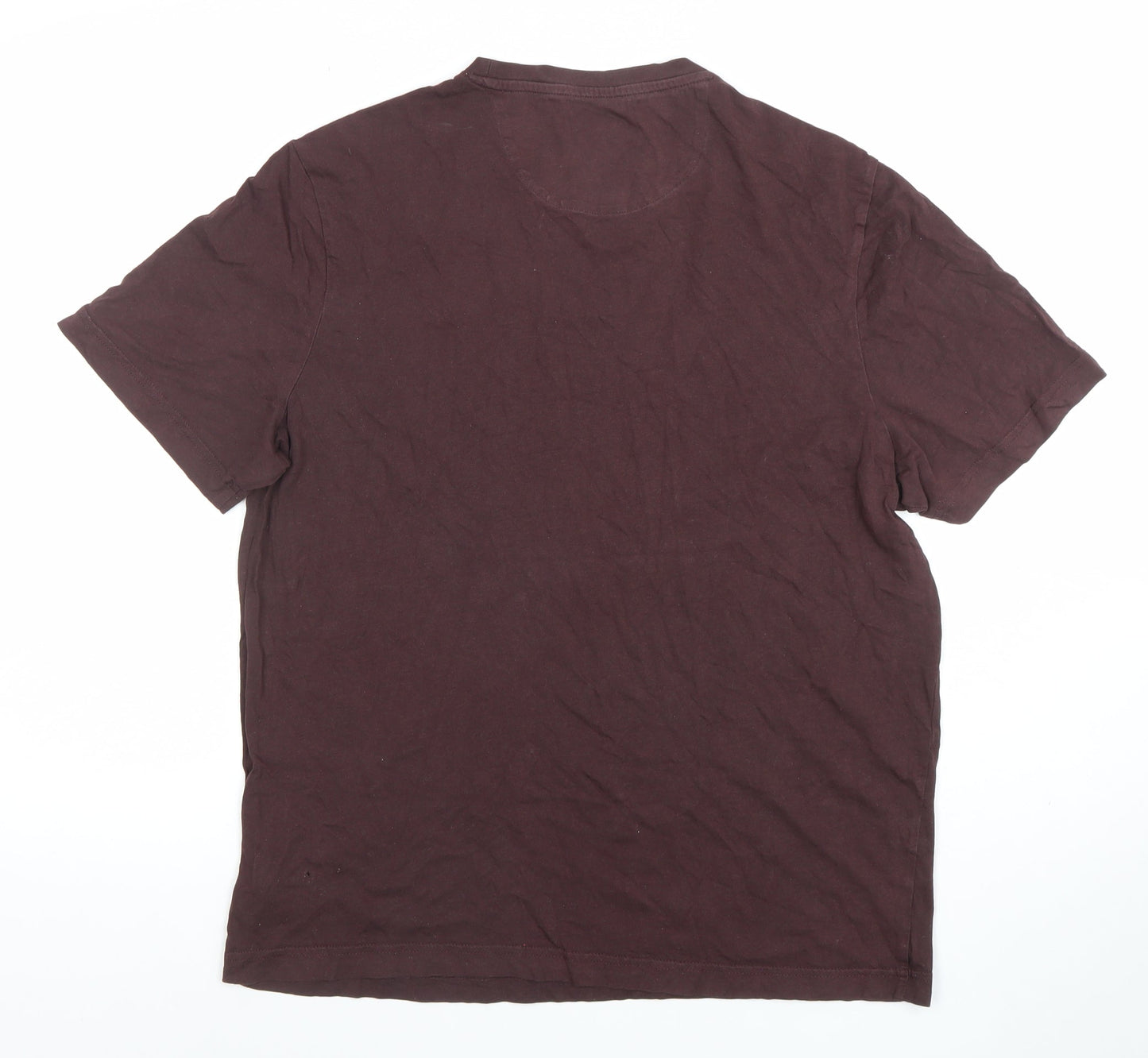 Farah 1920 Men's Brown Cotton Crew Neck Short Sleeve T-Shirt M
