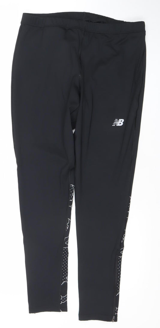 New Balance Womens Black XL Quick Dry Running Leggings