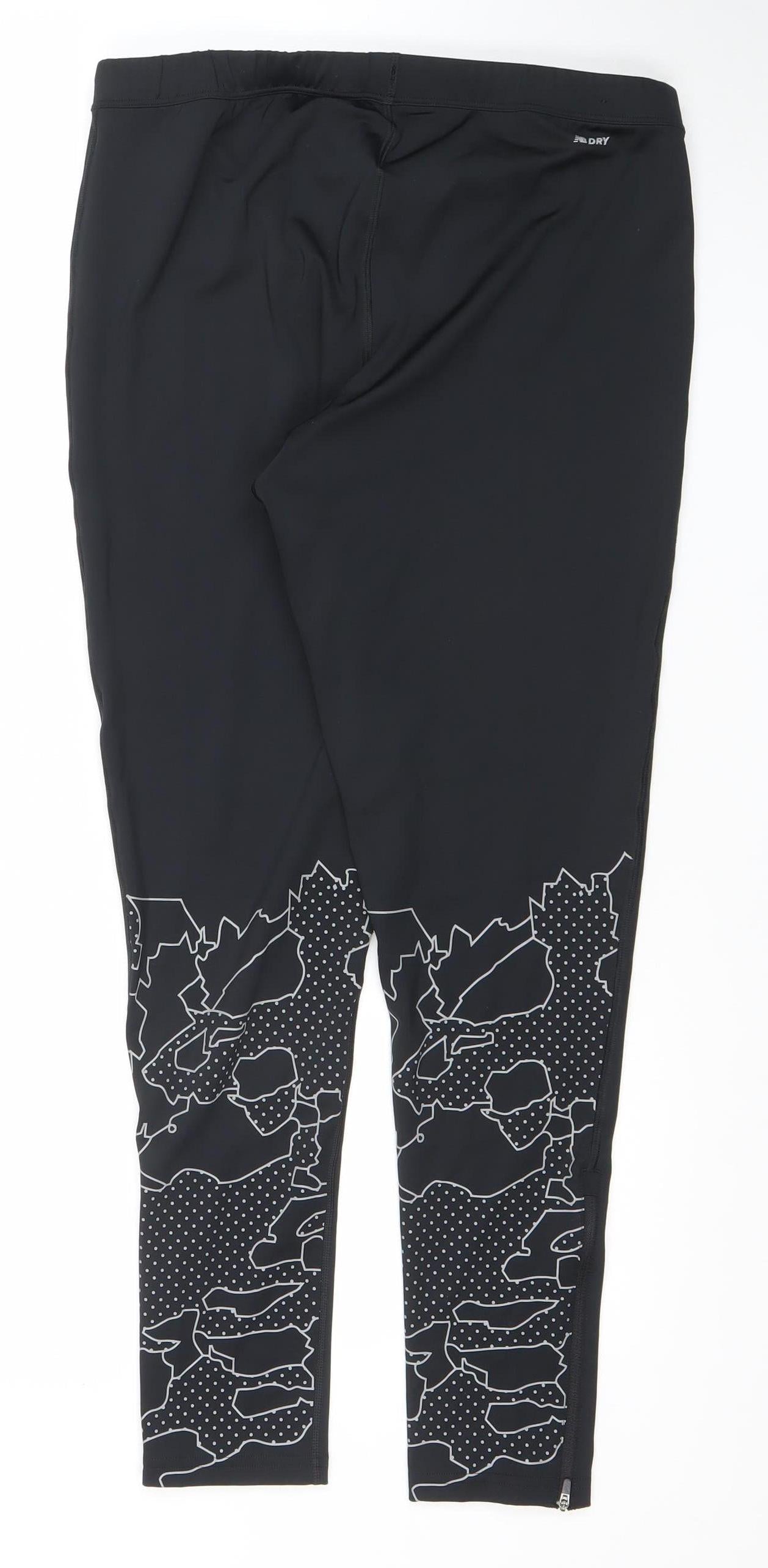New Balance Womens Black XL Quick Dry Running Leggings