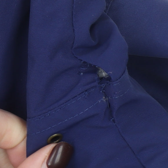 Lands' End Women's Blue Hooded Parka Jacket Size M Regular