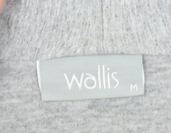Wallis Women's Grey Long Sleeve Jersey Tunic Top M