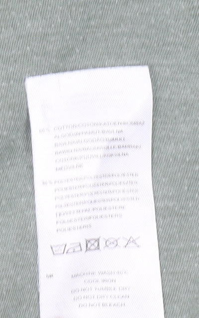 Firetrap Men's Green V-Neck Short Sleeve Cotton T-Shirt Size S