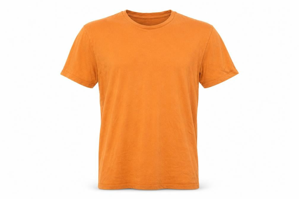 Gap Men's Orange Cotton Crew Neck Short Sleeve T-Shirt XL