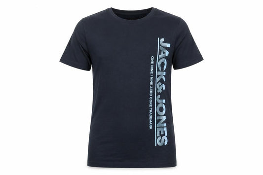 Jack & Jones Boys Blue 16 Years Graphic Print Cotton T-Shirt