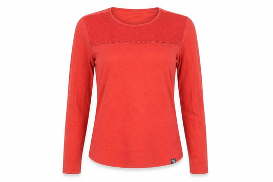 Womens UK Size 8 Superdry Red Cotton T-Shirt