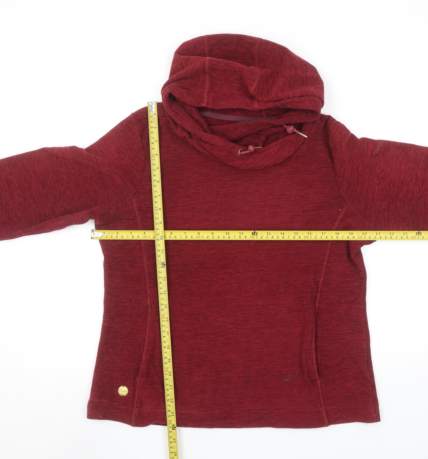Regatta Women’s Red Hoodie Size 12 Pullover Long Sleeve Outdoor Hooded Sweatshirt