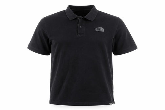 The North Face Men's Black Cotton Polo Shirt Size M Regular Fit