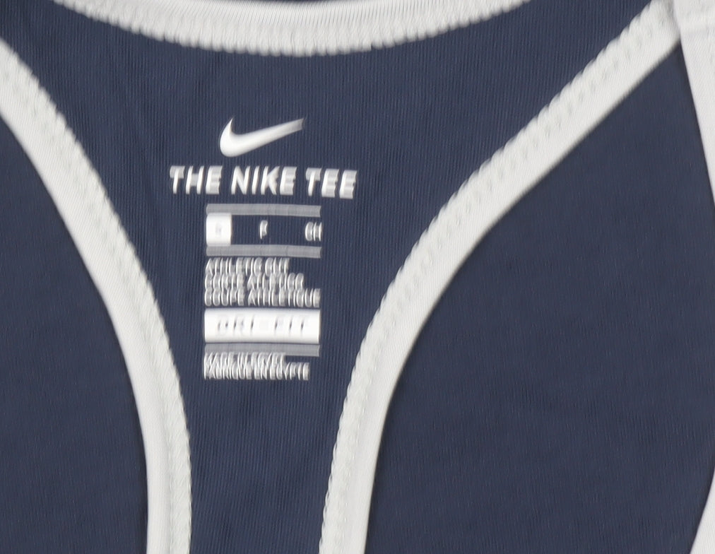 Nike Women Blue FFF Racerback Tank Top Size S Sports Activewear