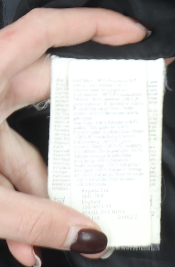 Regatta Women’s Grey Waterproof Hooded Rain Coat Size 18