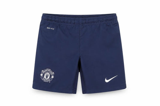 Nike Boys Navy Manchester United Dri-FIT Athletic Shorts Size 8-10 Years