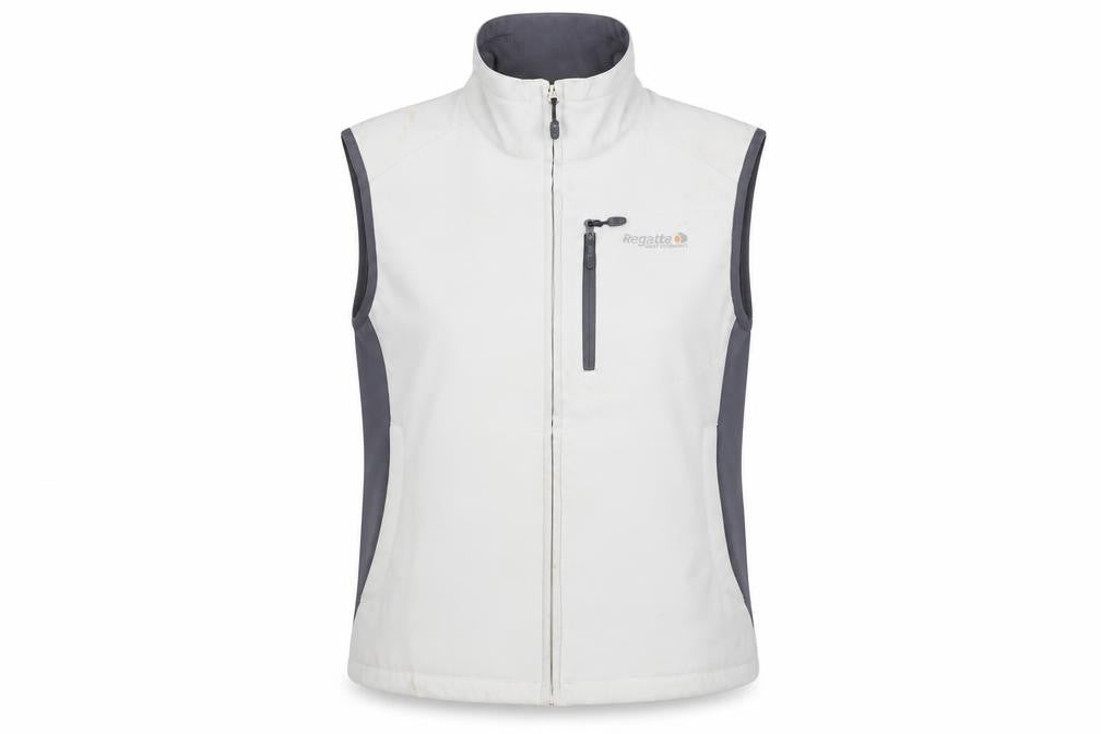 Womens UK Size 14 Regular Regatta White Polyester Blend Waistcoat