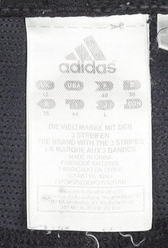 Adidas Women's Black Capri Leggings Size 12 Clima365 Stretch Activewear