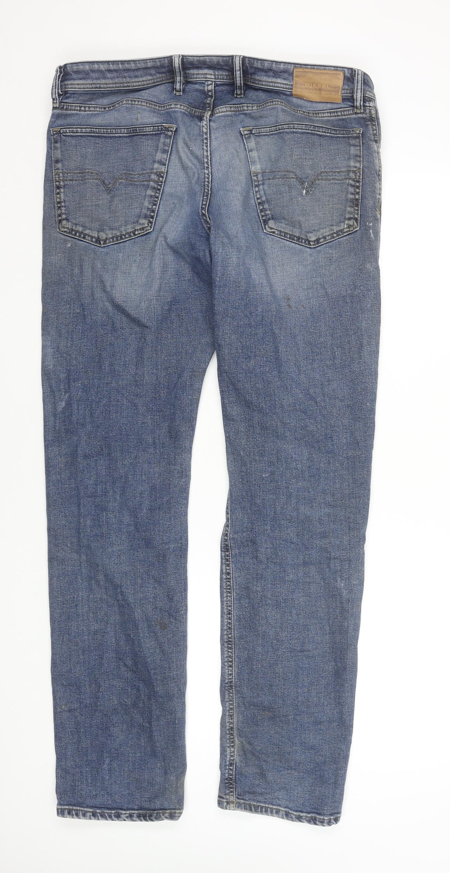 Diesel Men’s Blue Straight Leg Denim Jeans Size 36 Regular Fit