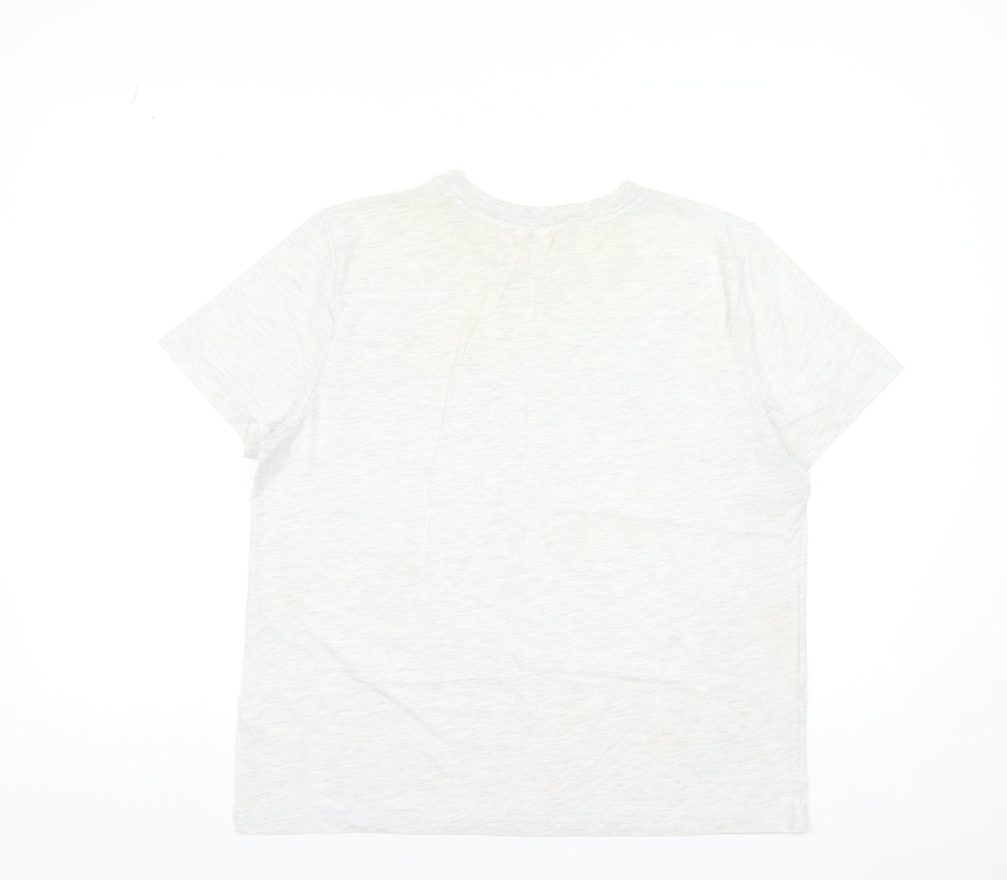 H&M Women's White 'New York East Coast' Basic T-Shirt Size L