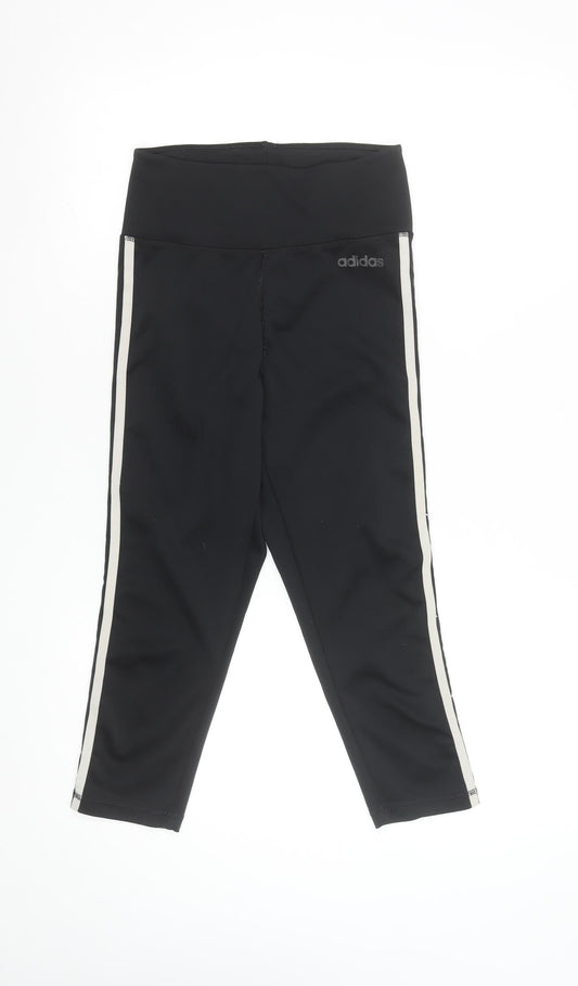 Adidas Womens Black Climalite Capri Leggings Size S 8-10