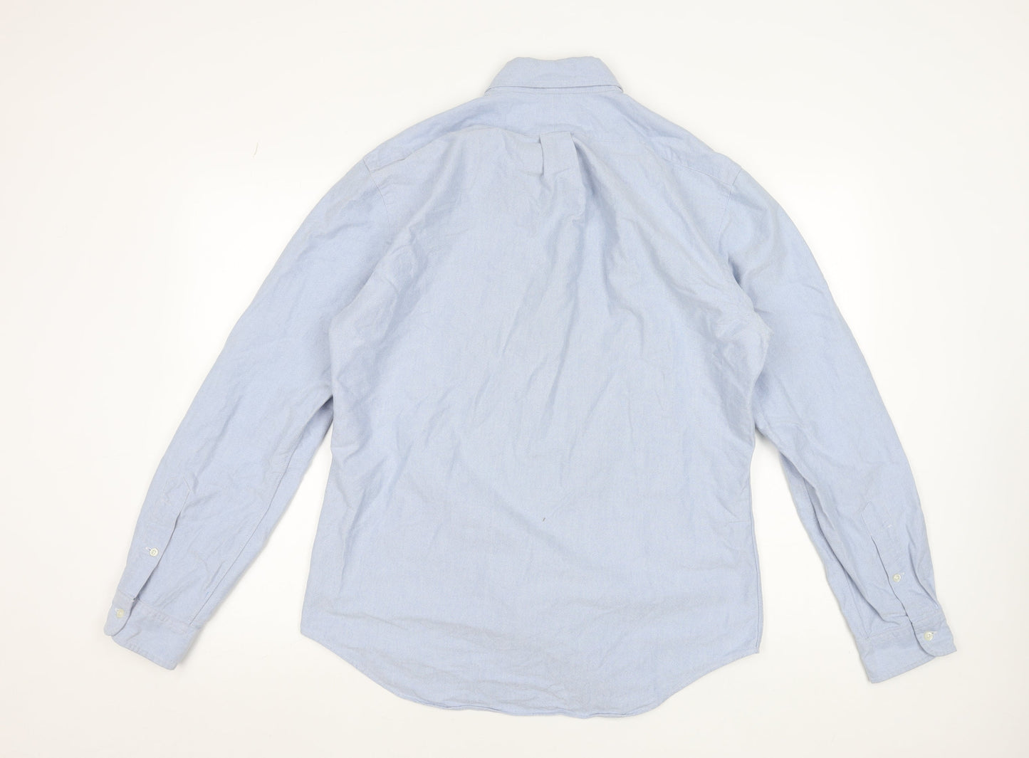 Ralph Lauren Men's Blue Slim Fit Oxford Cotton Dress Shirt L