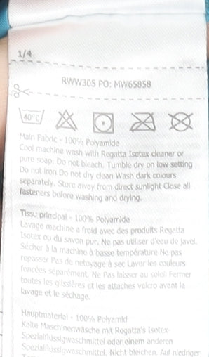 Regatta Women Blue Waterproof Hooded Rain Jacket Size 14