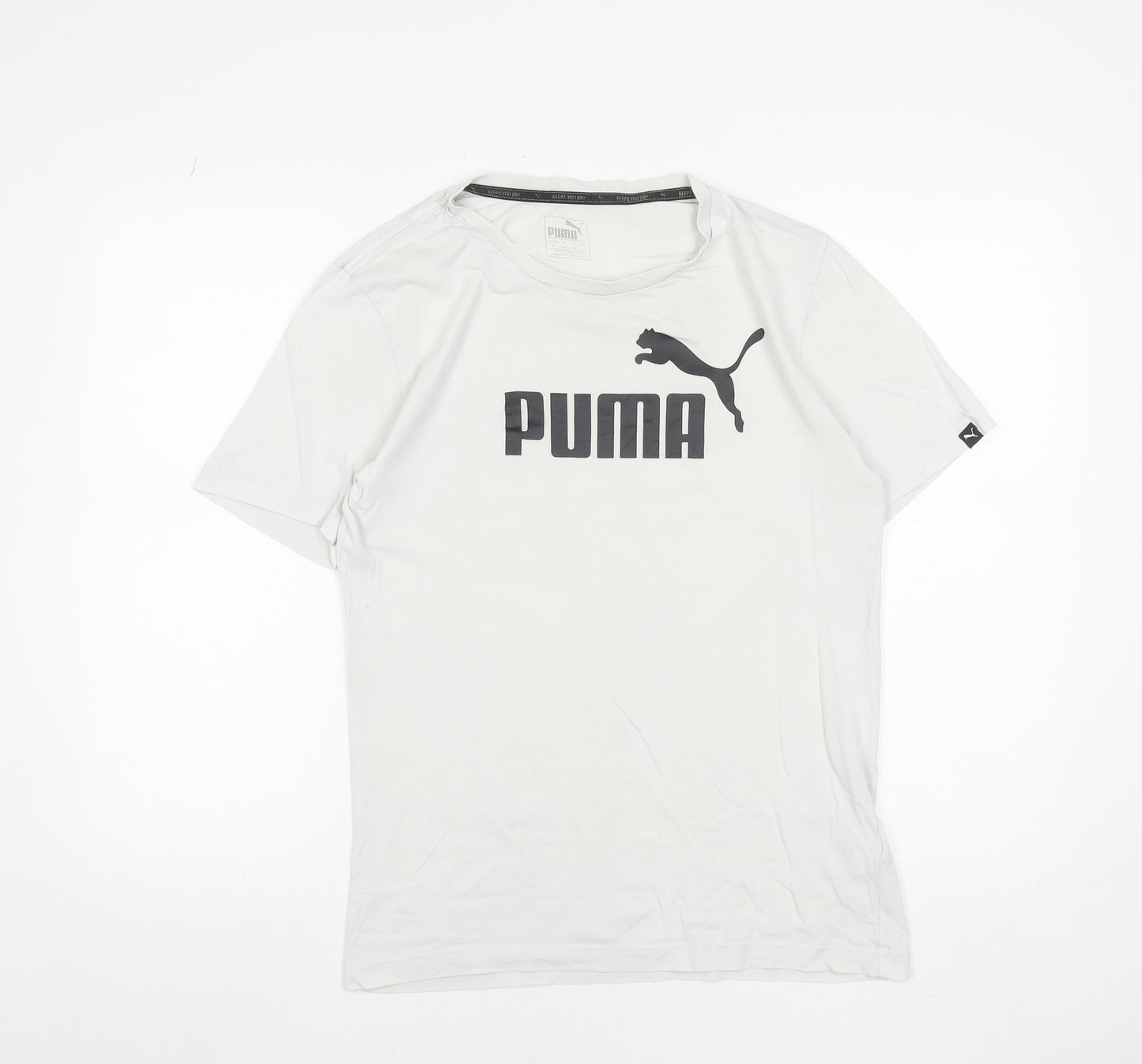 Mens UK Size S PUMA White  Cotton T-Shirt
