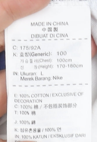 Nike Men's Multicoloured L Athletic Fit Crew Neck Graphic T-Shirt