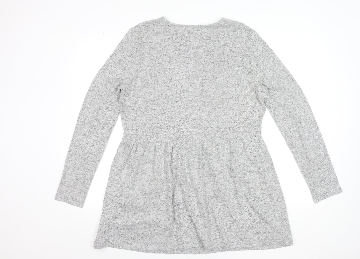 Dorothy Perkins Women’s Grey Long Sleeve Tunic Top UK 16