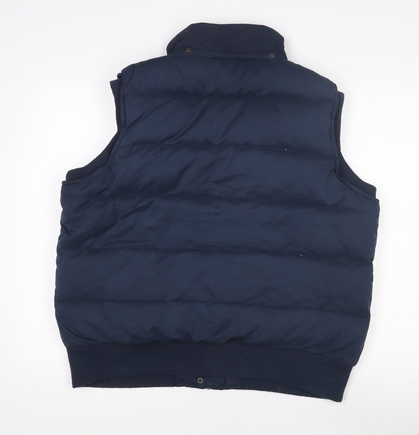 Fat Face Women's Blue Puffer Waistcoat Gilet Size 18 Lined Down Filled