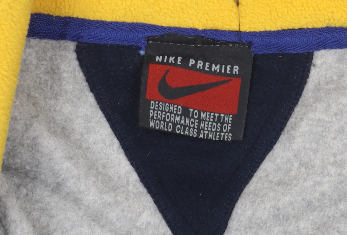 Nike Premier Men's Grey Fleece 1/2 Zip Activewear Jacket Size L