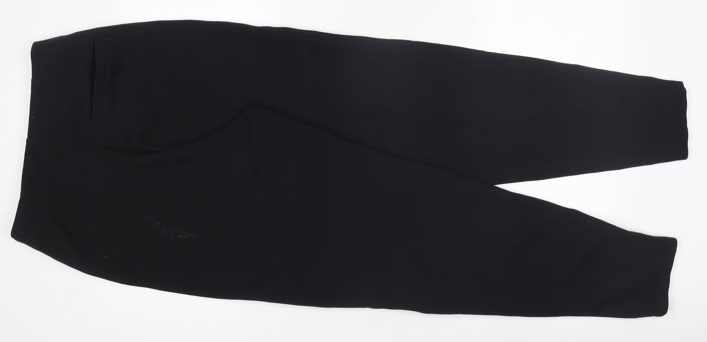 Nike Womens Black S Jogger Trousers Slim Fit Zip Sport Pants