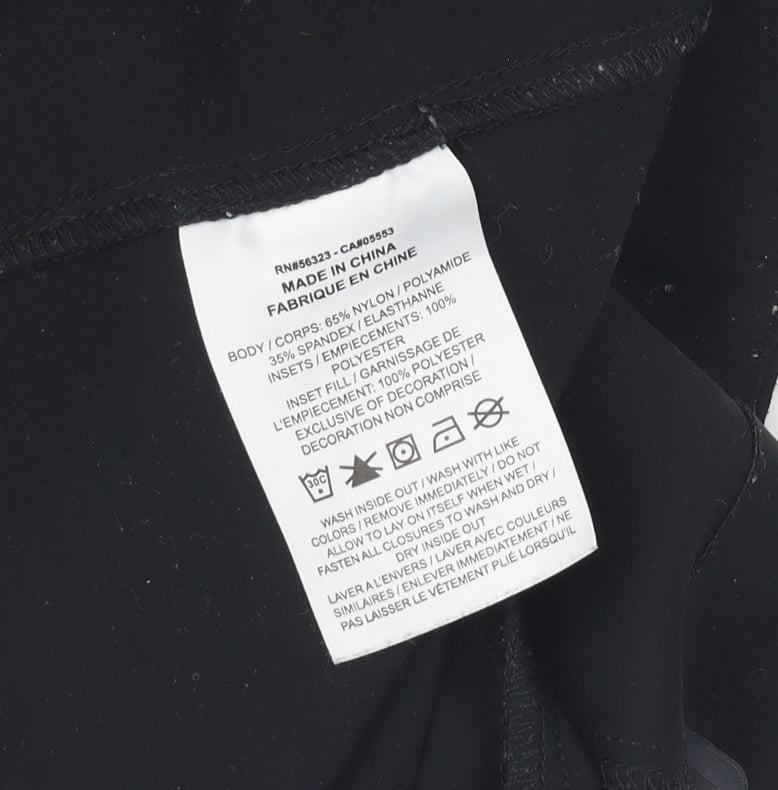 Nike Womens Black S Jogger Trousers Slim Fit Zip Sport Pants