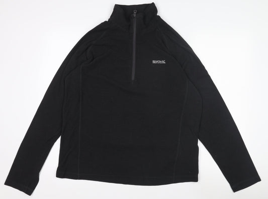Regatta Men's Black XL 1/4 Zip Fleece Pullover Sweatshirt