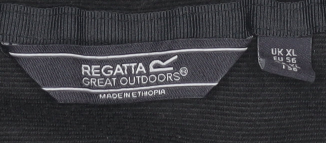 Regatta Men's Black XL 1/4 Zip Fleece Pullover Sweatshirt