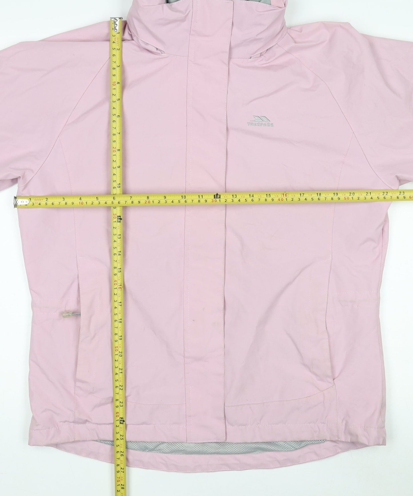 Trespass Womens Pink Waterproof Windproof Rain Jacket Size 12