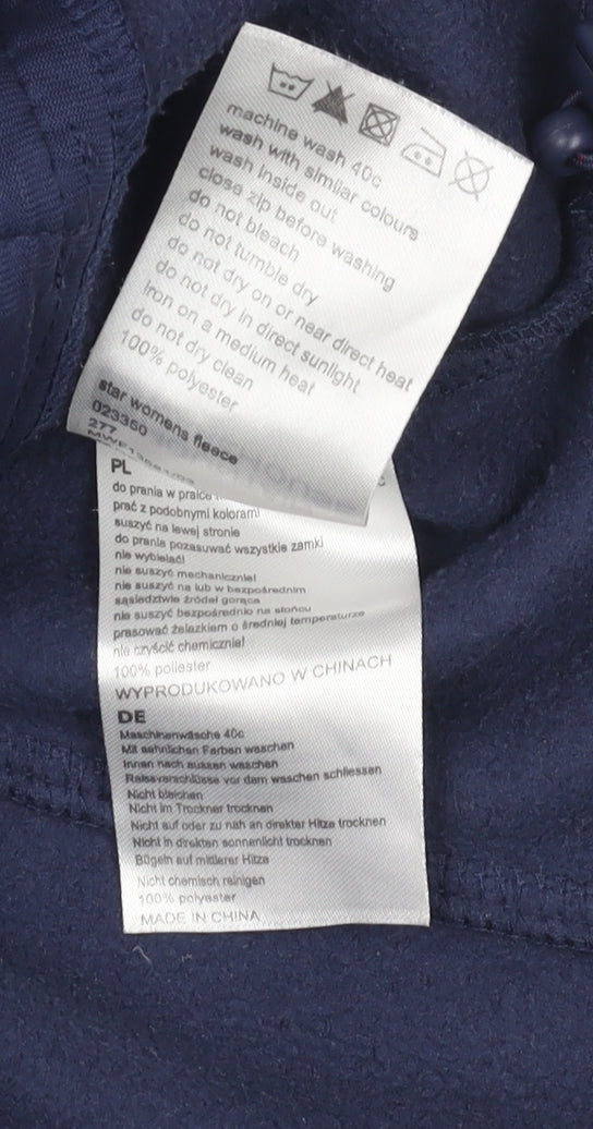 Mountain Warehouse Women's Blue Fleece Full Zip Jacket UK 12