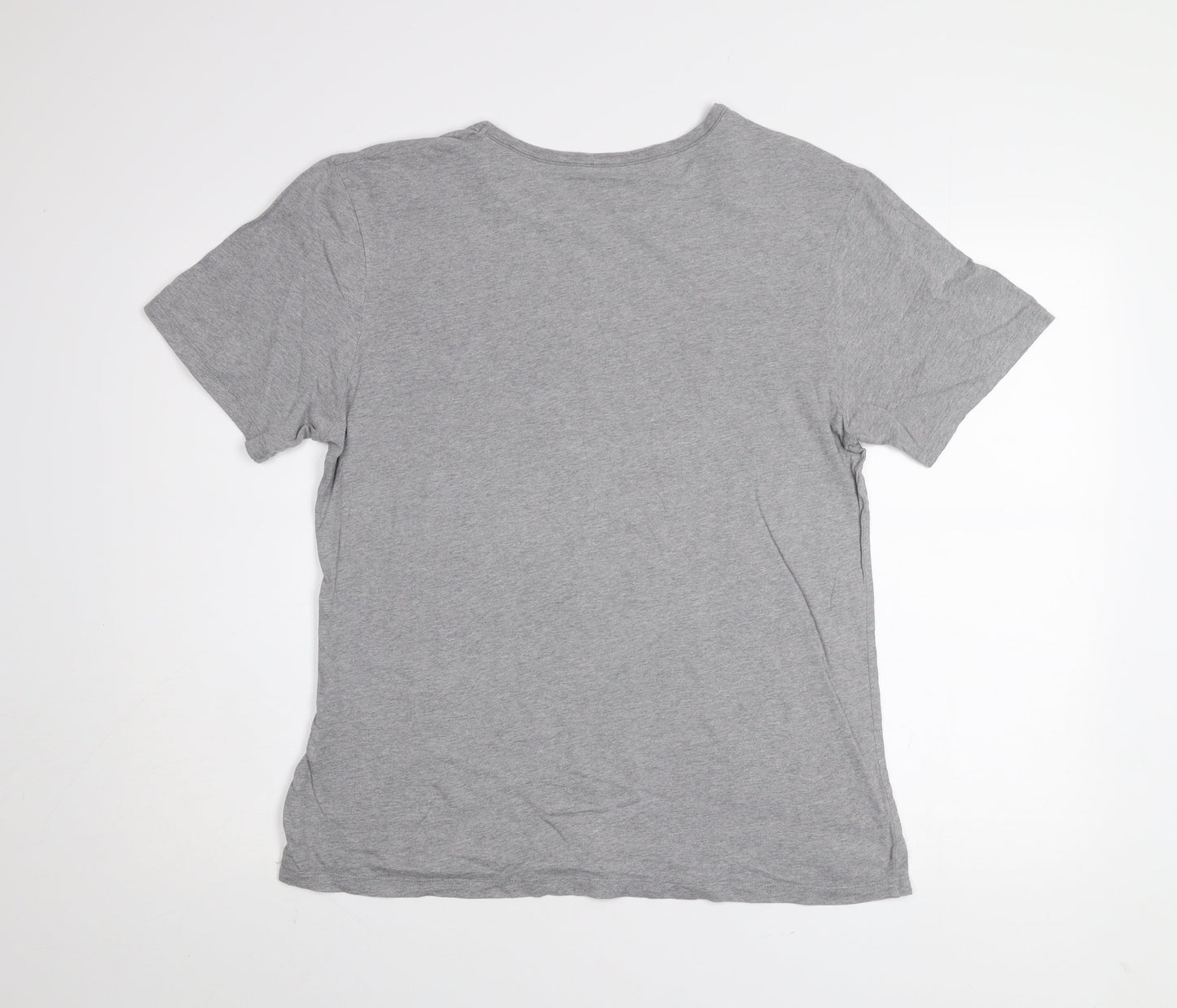 Hugo Boss Men's Grey Cotton Crew Neck Short Sleeve T-Shirt Size L