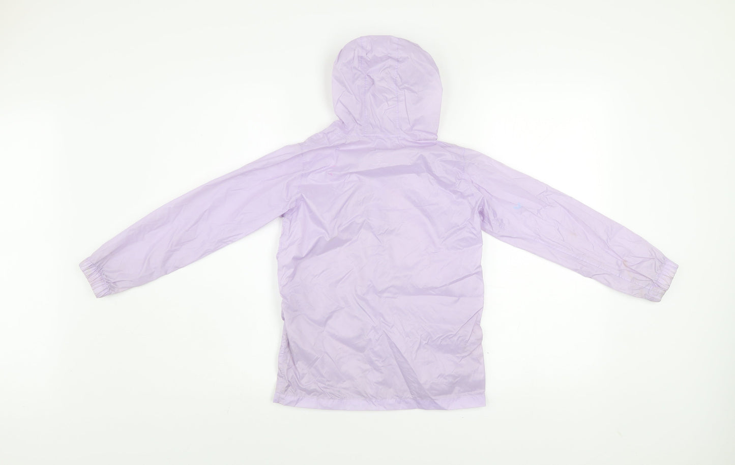 Regatta Girls Purple Waterproof Hooded Rain Coat Jacket 7-8 Years