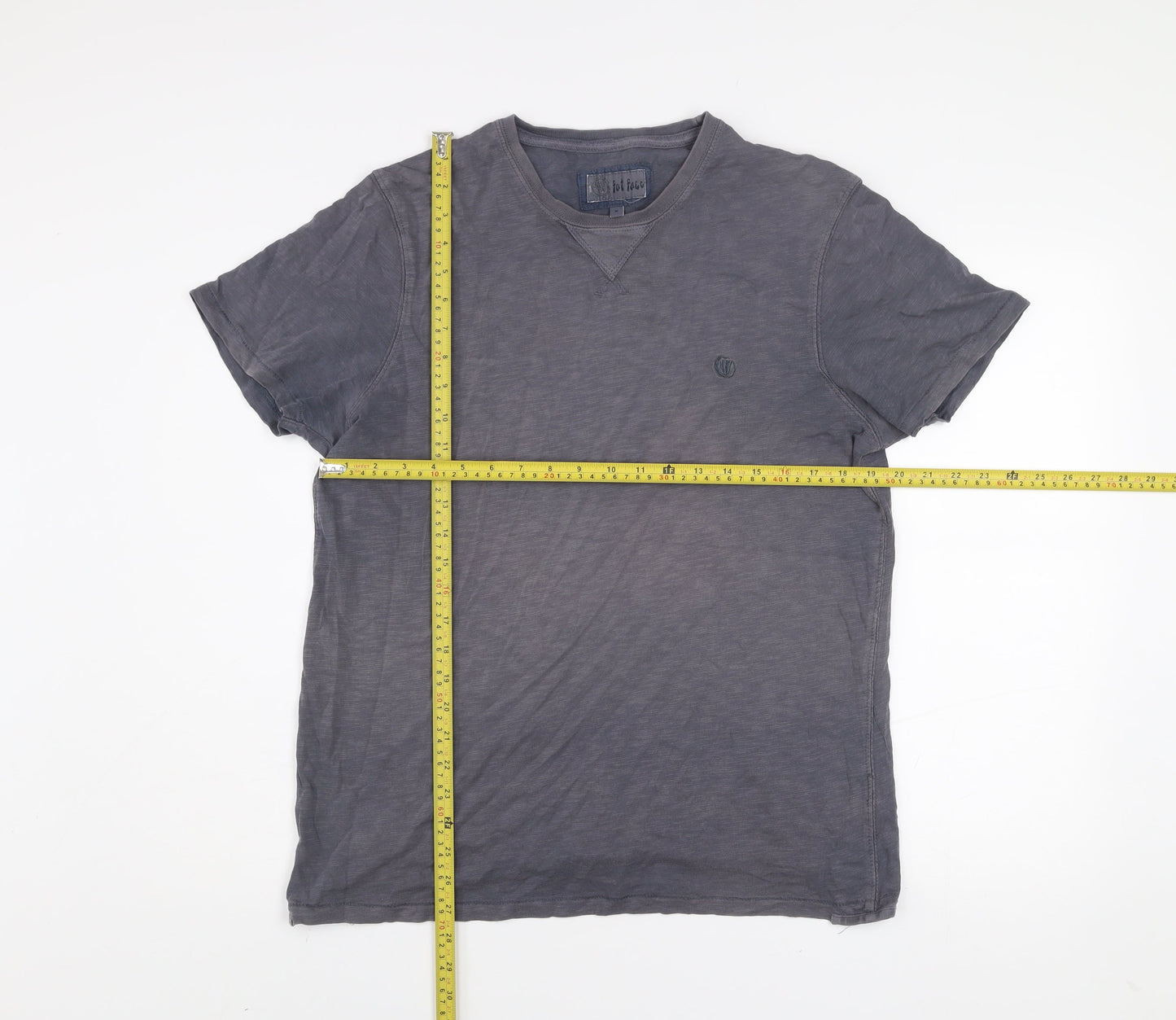 Fat Face Men's Blue Crew Neck Cotton T-Shirt Size M Classic Fit