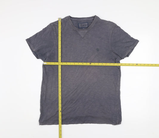 Fat Face Men's Blue Crew Neck Cotton T-Shirt Size M Classic Fit