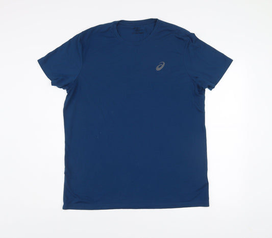Asics Men’s Blue XL MotionDry Active T-Shirt Lightweight Gym Top
