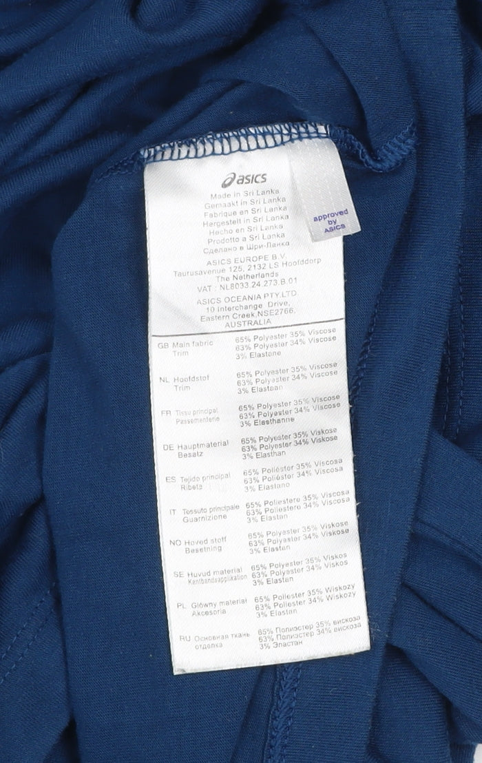 Asics Men’s Blue XL MotionDry Active T-Shirt Lightweight Gym Top