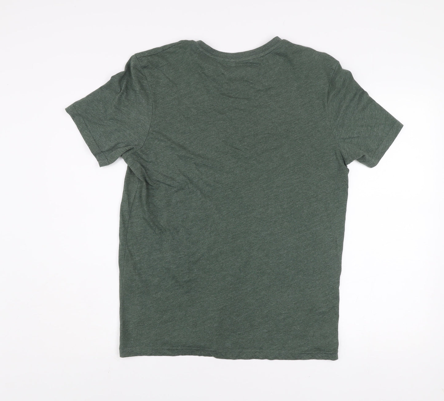 Mens UK Size M Lyle & Scott Green  Cotton Blend T-Shirt