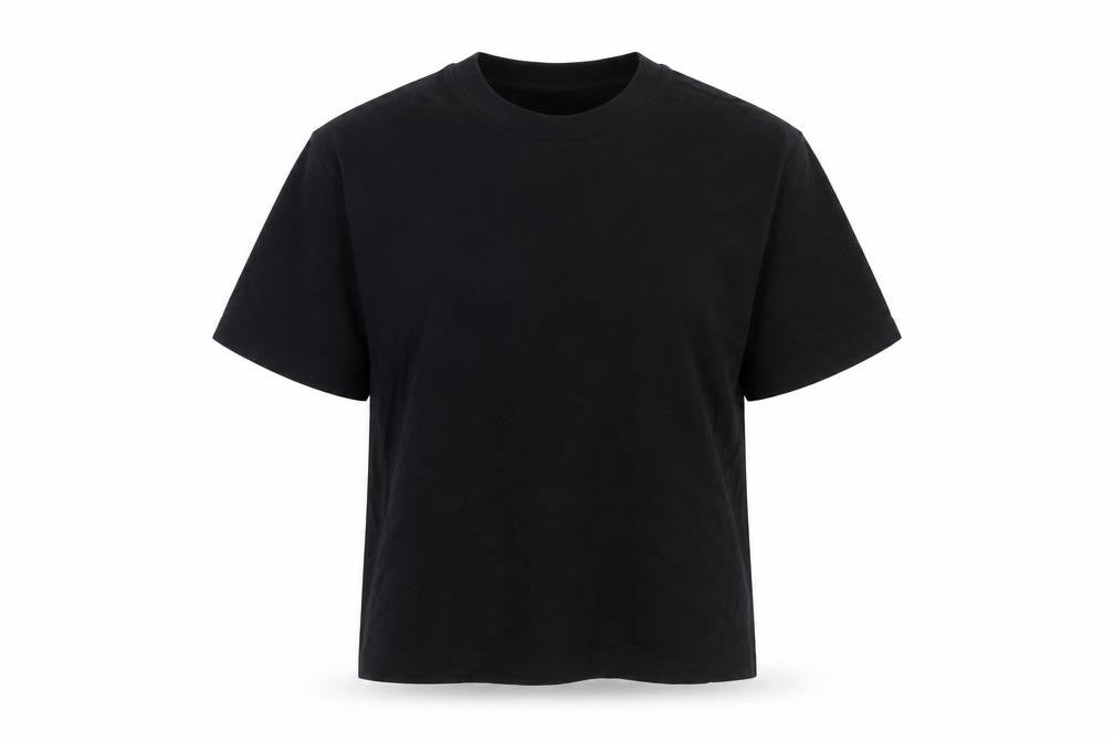 Bershka Womens Black Basic Cotton T-Shirt Size S