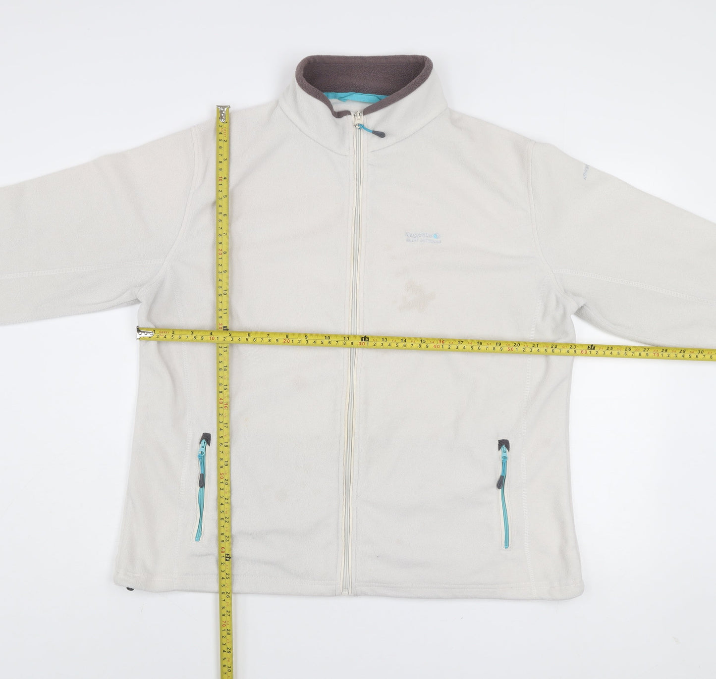 Regatta Women Ivory Fleece Basic Jacket Size 20 Full Zip Outdoor