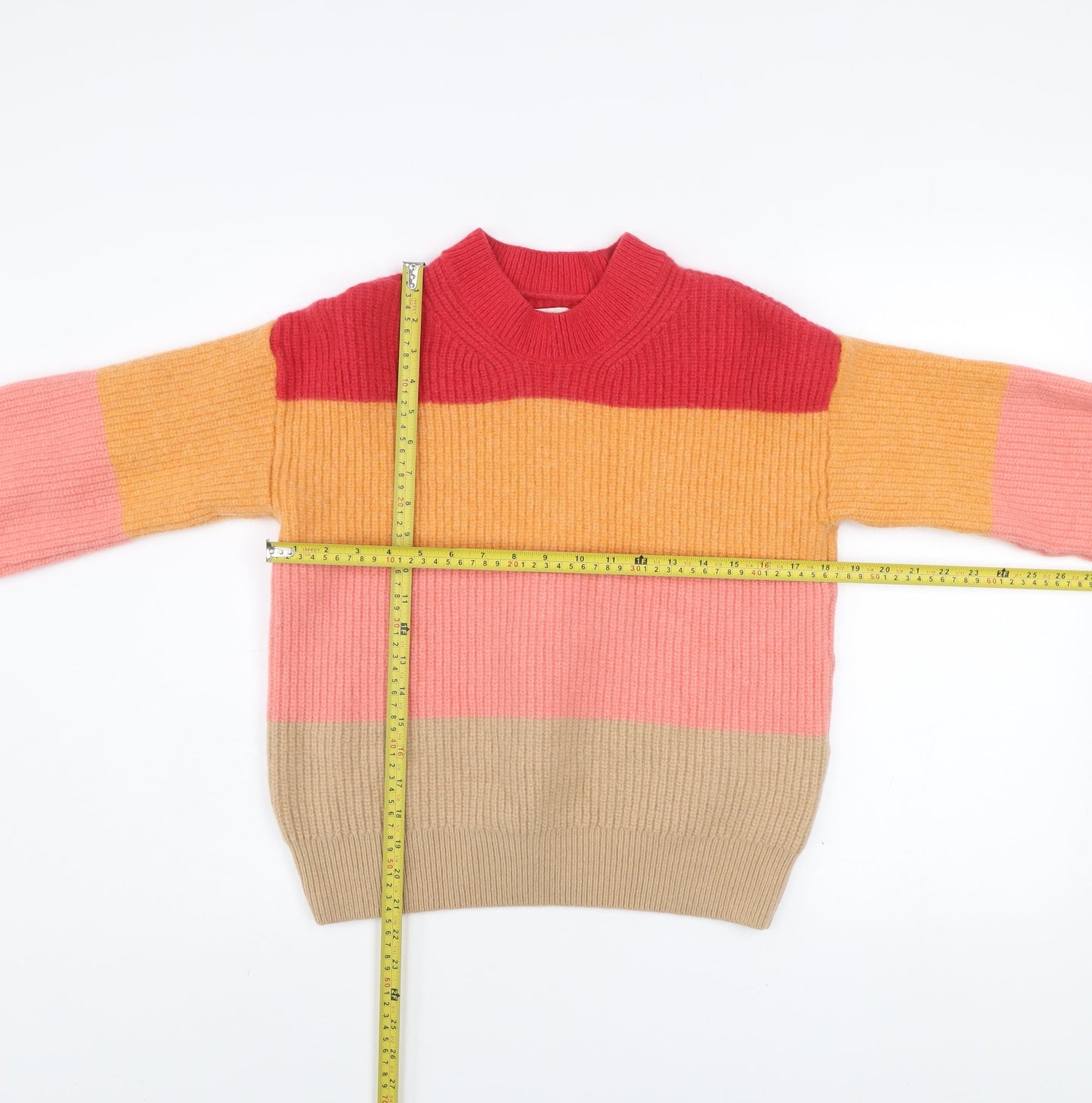 Barbour Women’s Multicoloured Wool Knit Jumper Size 8