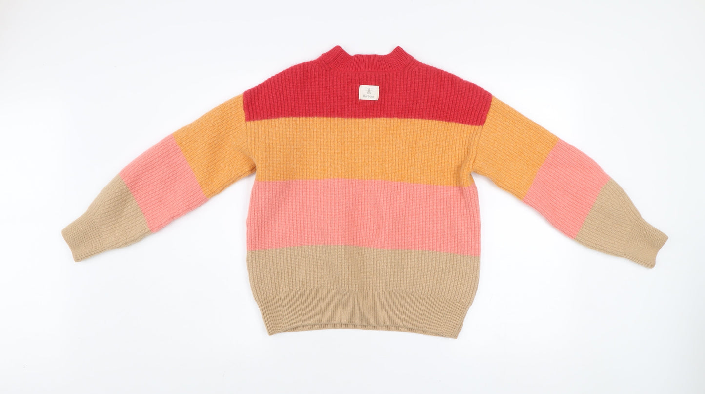Barbour Women’s Multicoloured Wool Knit Jumper Size 8