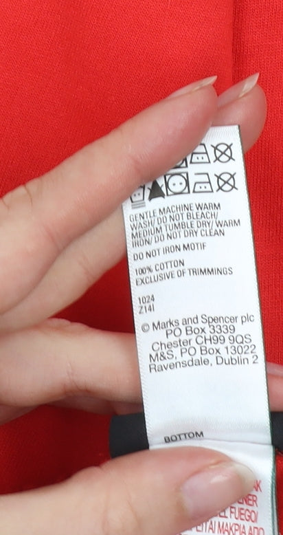 Marks and Spencer NFL Kansas City Chiefs Red Teen 32in Athletic Shorts