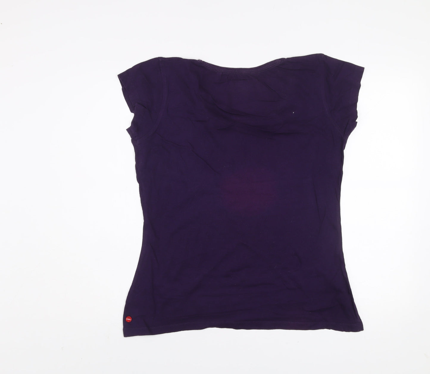 O'Neill Womens Purple XL Cotton Short Sleeve Crew Neck T-Shirt