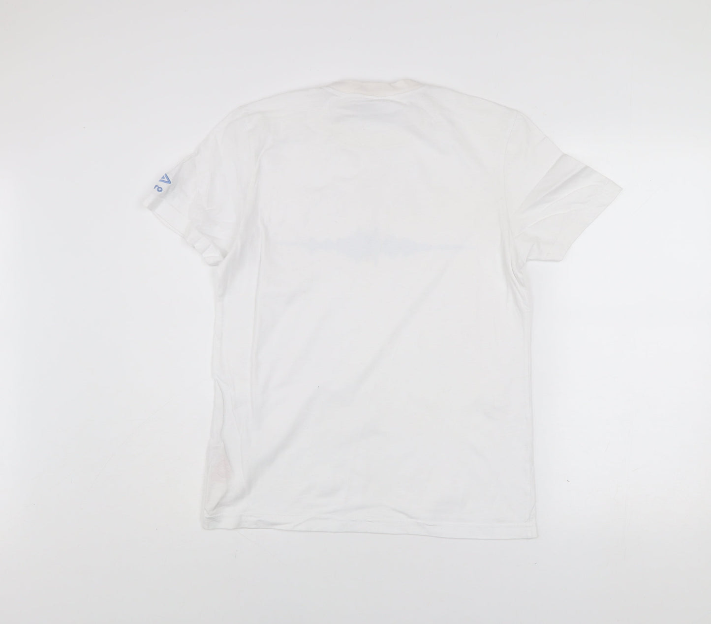 Umbro Men’s White Graphic Print Cotton Short Sleeve T-Shirt Size S