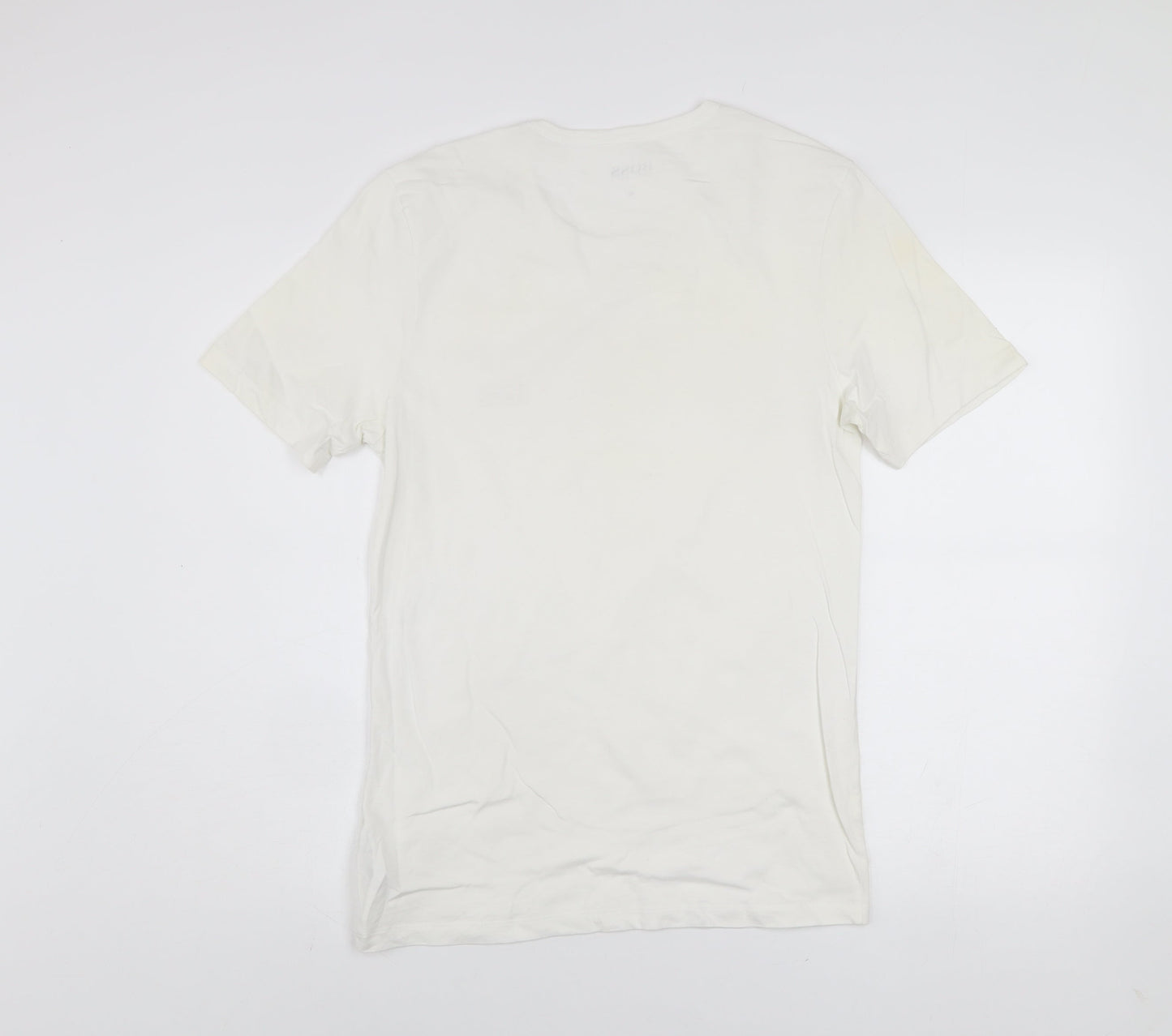 Hugo Boss Men's White Cotton Crew Neck Short Sleeve T-Shirt Size M