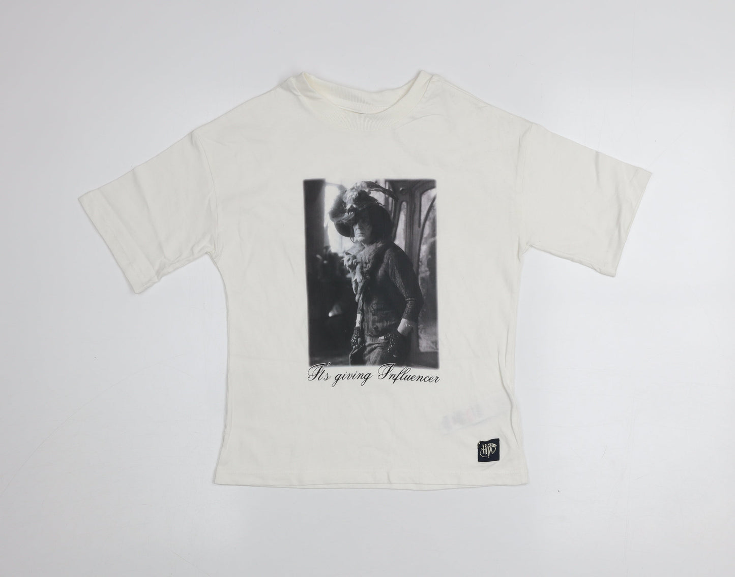 Marks and Spencer Harry Potter Girls Ivory Graphic T-Shirt 6-7 Years Cotton